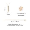 Slide Bar Necklace Dimensions