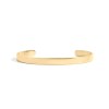 F Cancer Blank Bangle Silver