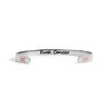F Cancer Silver Bangle